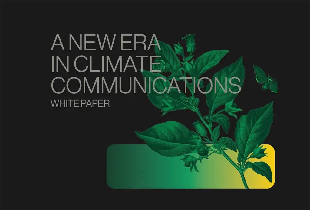 A New Era In Climate Communications - whitepaper cover