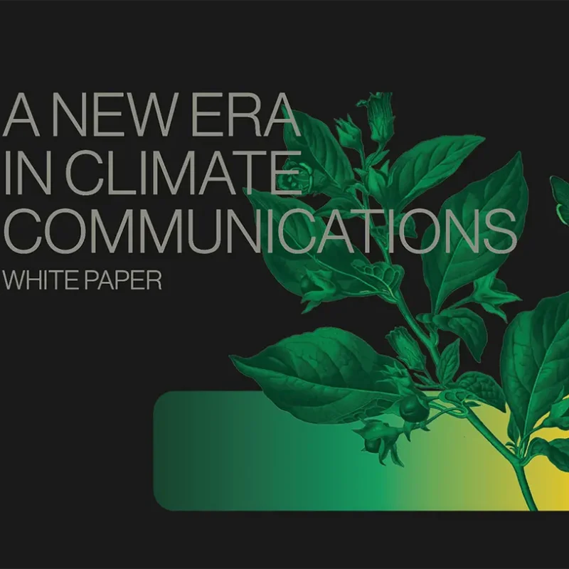 A New Era In Climate Communications - whitepaper cover